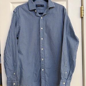 Polo by Ralph Lauren Blue Checkered Men's Shirt long sleeve medium
